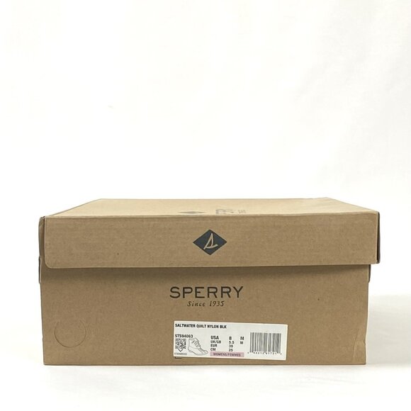 New Sperry Top Sider Black Quilted Waterproof Saltwater Duck Boot 8 - Picture 12 of 15